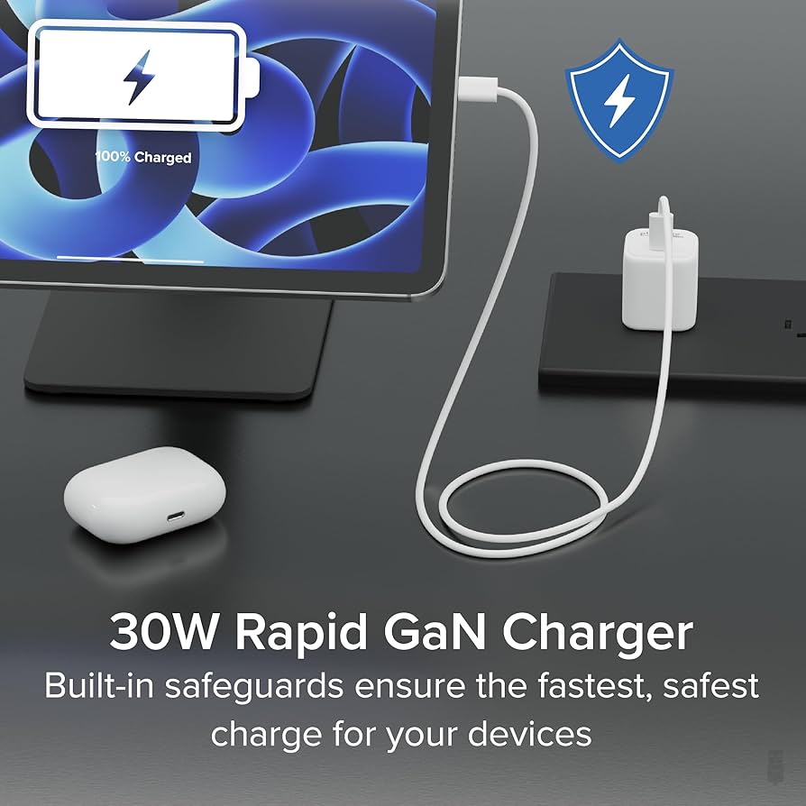 Amazon.com: Plugable 30W USB-C GaN Charger – MagSafe